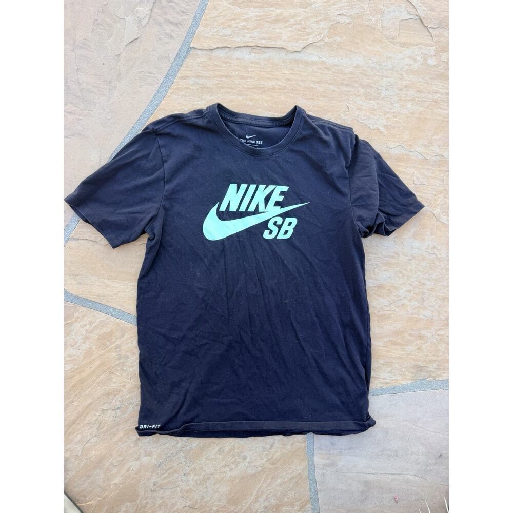 Nike SB Logo Skate Tee Shirt Black Men’s Size L CC